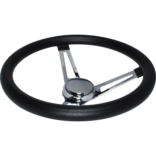 Foam Grip Steering Wheel - Black